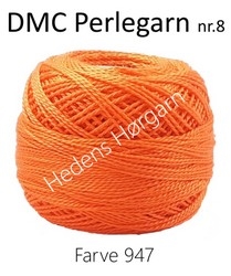 DMC Perlegarn nr. 8 farve 947
